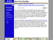 Tablet Screenshot of new-york-city-map.com